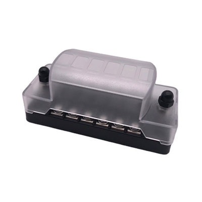 Customization Automotive Wholesale Support DC 12V 24V Marine Boat Stainless 6 Position Circuit Breaker Block