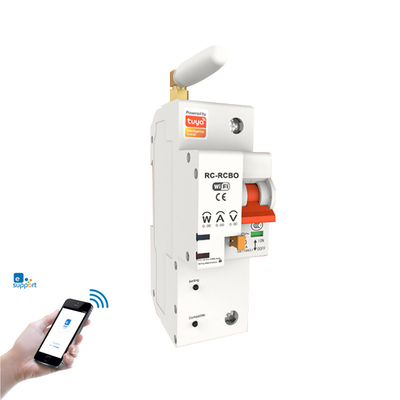 Mini wifi monitoring miniature intelligent electrical auxiliary control 6KA MCB DC circuit breakers support Amazon Alexa and Google voice