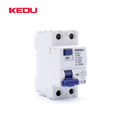 KEDU 2P 40A RCCB Circuit Breakers With VDE CB CCC CE CKDL1-2P-40A