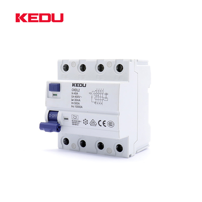 KEDU 4P 40A Residual Current Circuit Breakers With VDE CB CCC CE Approved CKDL2-4P-40A