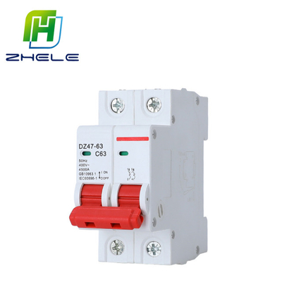 MCB Miniature Circuit Breaker 2P 6A-63A, Used In Electrical Equipment 4500
